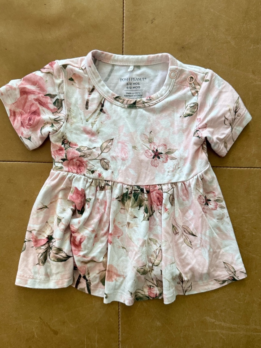 💛$15 FLASH SALE💛Posh Peanut Viscose Bamboo Top 6-12M